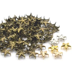 100Pcs Star Punk Nailhead Rivets Spikes Leathercraft Shoes Bags Decoration Clothing Handbag Craft DIY Decor Accessories