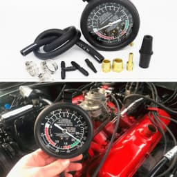 Fuel Pump and Vacuum Tester Gauge, Carburetor Pressure Tester Automotive Vacuum Gauge - Carburetor Pressure Diagnostics