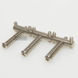 3 Pieces A Set Screws Thread Brass Chrome Material Saddle 60's TL 58 TLcaster Style for Tl Electric Guitar Bridge Replacement