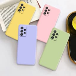 Liquid Silicone Soft Case for Samsung Galaxy A52 A72 A13 A23 A33 A53 A73 A04 A04S A04E A14 A24 A34 A54 A22 A32 5G Cover Fundas