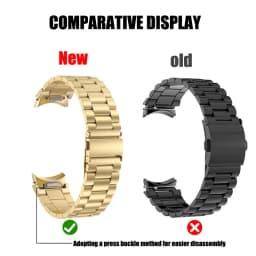 Metal Strap for Samsung Galaxy Watch 6 5 4 40mm 44mm Bracelet One Click Attachment for Galaxy Watch 6 Classic 43mm 47mm Band