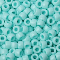 100pcs Blue Color 6x9mm Pony Beads Acrylic Loose Beads Diy Craft Jewelry Bracelets Making Hair Supplies