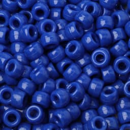 100pcs Blue Color 6x9mm Pony Beads Acrylic Loose Beads Diy Craft Jewelry Bracelets Making Hair Supplies