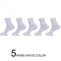 5/10 Pairs High Quality Men‘s Socks Cotton Casual Business Middle Black Breathable Male Crew Socks Dress Gifts Socks Size 38-44