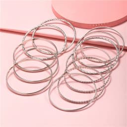 12pcs Punk Curb Cuban Chain Bracelets Set for Women Miami Boho Thick Gold Color Charm Bracelets Bangles Fashion Jewelry