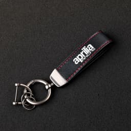 Premium material leather motorcycle key ring chain for Aprilia Racing GPR RSV4 RS125 RS250 with logo car Accessories