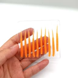 DUODUOYU 10PCS /LOT Small Soft Fishing Lure 0.4g/40mm Wobbler Artificial Needle Tail Silicone Lure Worm Bait Fishing Tackle