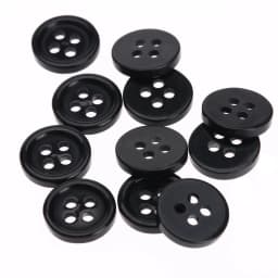 100pcs Black Sewing Buttons 4 Holes 10MM Round Resin Buttons Fit for Sewing Clothes Scrapbook CraftClothes Sewing Accessories