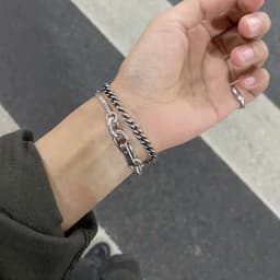 Mewanry Silver Color Lock Knot Bracelet for Women Vintage INS Fashion Simple Personality Party Jewelry Gifts Wholesale