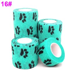 Sports Printed Elastic Adhesive Bandage Athletic Tape Colorful Self Wrap Tape for Tattoo Finger Joint Decoration Pet First Aid