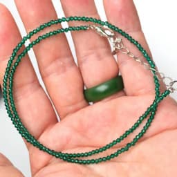 Natural Stone Lapis Lazuli Olivine Tourmaline 2mm Round Section Mini Necklaces Bracelet Are Suitable for Men and Women Gifts