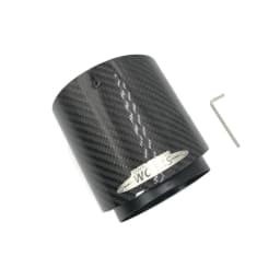 Black Chrome and Carbon Fiber Muffler Tip Fit for Mini Cooper Exhaust Tip R55 R56 R57 R58 R59 R60 R61 F54 F55 F56 F57 F60