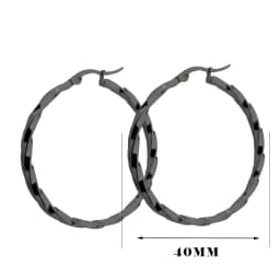 BTEN Gold Color Stainless Steel Big Hoop Earring for Women Large Hoops Fashion Design Ladies Ear Fashion Jewelry Part