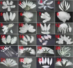 50Pcs/Lot! White Ostrich Goose Pheasant Feathers for Crafts Chicken Turkey Feather Wedding Party Accessories Decoration Plumes