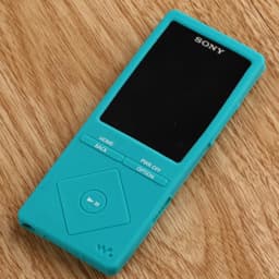 Rubber Gel Silicone Cover Case for Sony Walkman NWZ A15 A17 A25 A27 Protective Case with Protector Film Strap