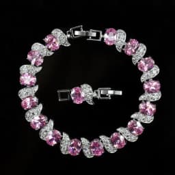 Fashion Exquisite Color Crystal Inlaid Ladies Charm Bracelet Engagement Wedding Jewelry
