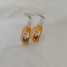 Yungqi Fashion Resin Beer Bottle Earring Creative Simulation of Mineral Bottles Earrings Cute Handmade Earrings Womens Jewelry
