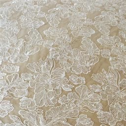 Higher Quality Lace Fabric Bridal Dress Lace Fabric With Sequins 130cm Width Lace Fabric Sell By Yard