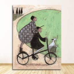 Posters and Prints Pictures Living Room Home Decor Vintage Nordic Abstract Landscape Love Dogs Pet Canvas Wall Art Paintings