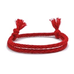 Meetvii Lucky Pure Colour Rope Bracelet Women Men Handmade Woven Cotton String Bracelet Couple Friendship Jewelry 14 Colors
