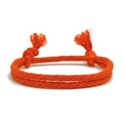Meetvii Lucky Pure Colour Rope Bracelet Women Men Handmade Woven Cotton String Bracelet Couple Friendship Jewelry 14 Colors