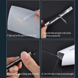 Clear Matte Phone Side Film For iPhone 14 13 12 Pro mini Frame Protective Protector Border Hydrogel Film For iPhone 14 Pro Max