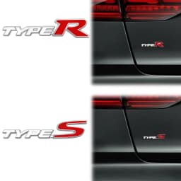 Car Accessories Metal Type S Emblem Rear Trunk Body Typer Badge Sticker For Honda Acura Accord Civic Spirior Odyssey Mugen