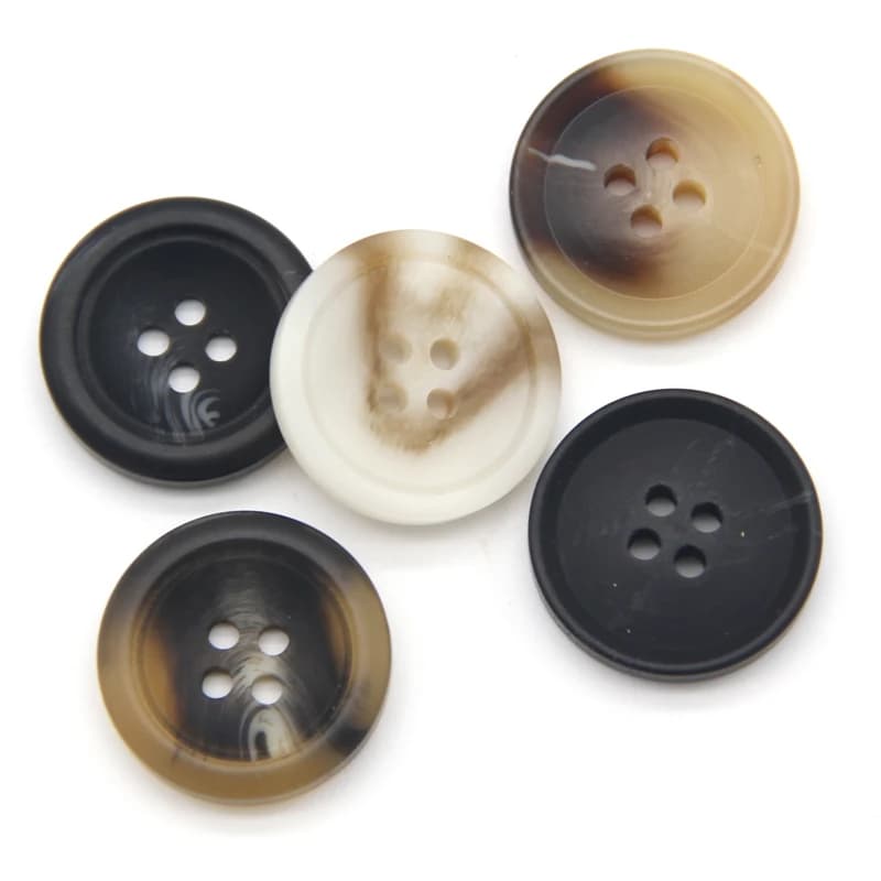 HENGC Resin Imitation Horn Large Decorative Coat Buttons For Clothing Sweater Suit Cardigan Big DIY Sewing Accessories Wholesale