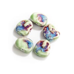 30#5pcs Abstract Irregular Special Shape Pendant Ceramic Retro Beads For Jewelery Making #MY265
