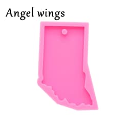 DY0201 52 States of United States Map Silicone Molds To Make Crafts with Epoxy , Resin Casting Mould for Epoxy Jewellery Making