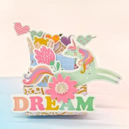 Creative Path 160pcs Violet Fantasy Scrapbooking Die Cuts Shapes Foil Purple Unicorn Journaling Die Cuts Ephemera Embellishments