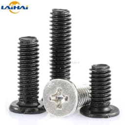 25/50pcs M1.4 M1.6 M2 M2.5 M3 Mini Micro Cross Phillips Ultra Thin Low Wafer Flat Head Screw Bolt for Laptop Phone Glasses