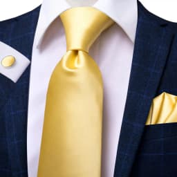 Hi-Tie Luxury Yellow Gold Plaid Paisley Silk Wedding Necktie For Men Fashion Mens Tie Gravatas Gift Business Party Dropshipping
