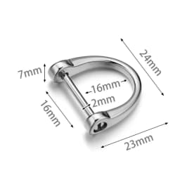 Horseshoe Key Chain Ring Holder D Shape Car Keychain Thick Rod Classic Buckle Interior Accessories Bag Repair Parts Buttons P032