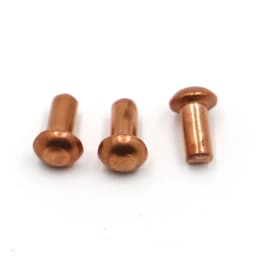 1-50pcs M1.5 M2.0 M2.5 M3 M4 M5 M6 M8 Copper Rivet Pan Head Solid Rivets Brass Half Round Solid Rivet Cap GB867
