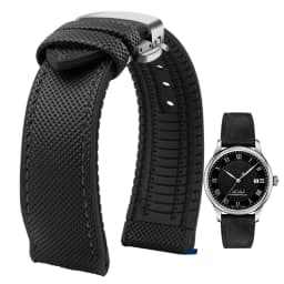 For Omega Tissot MIDO IWC Watchband 19 20mm 22mm Nylon Silicone Bottom Watch Strap Men Waterproof Rubber Wrist Band Accessories
