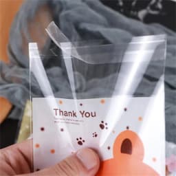100pcs Plastic Transparent Jewelry Polka Dot Candy Cookie Gift Bag with DIY Self Adhesive Pouch For Wedding Birthday Party