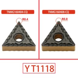 10pcs KaKarot Carbide Insert TNMG160404-CQ TNMG160408-CQ HQ YT1018 External Turning Tools For Steel Metal TNMG Turning Tools