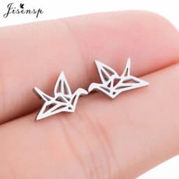Multiple Mini Stainless Steel Bird Jewelry Earrings 2026 Trend For Women Girls Cute Crane Parrot Bee Hummingbird Studs Oorbellen