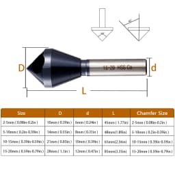 M35 HSS-Co Cobalt TiAlN Coated Countersink Drill Bit 90 Degree Deburring Chamfer Tool Oblique Hole Cutter 2-5 5-10 10-15 15-20mm