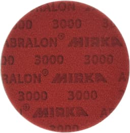 Mirka Abralon 5 Inch Sponge Sandpaper Foam Backed Hook & Loop Polishing & Buffing Discs 125mm Grip Disc Flocking Sheets