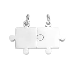 5pcs/lot Mirror Polish Stainless Steel Puzzle Charms Wholesale DIY Necklace Bracelet Making Charms Jewelry Making Charms