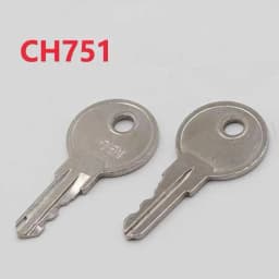 Keychannel 2PCS CH751 Copper Key Universal Keys 751CH Key for Elevator Lock Control Cabinet Room Car T-Handles RV Storage Doors