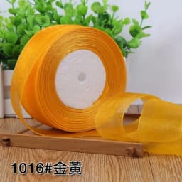 12/15/20/25/40/50mm (50 Yards/roll) Organza Stain Ribbon DIY Crafts Wedding for Party Decoration Cake Gift Bow Packaging Ribbon