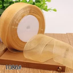 12/15/20/25/40/50mm (50 Yards/roll) Organza Stain Ribbon DIY Crafts Wedding for Party Decoration Cake Gift Bow Packaging Ribbon