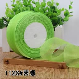 12/15/20/25/40/50mm (50 Yards/roll) Organza Stain Ribbon DIY Crafts Wedding for Party Decoration Cake Gift Bow Packaging Ribbon