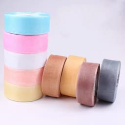12/15/20/25/40/50mm (50 Yards/roll) Organza Stain Ribbon DIY Crafts Wedding for Party Decoration Cake Gift Bow Packaging Ribbon