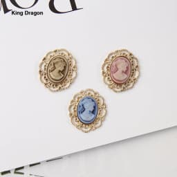 King Dragon Rhinestone Cameo Embellishment Used On Headband Decoration 29MM*25MM 5PCS/Lot Flat Back Gold Color KD617