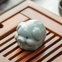 Retro Ceramics Tea Pet Chinese Zodiac Animal Statue Cute Tea Figurine Ornaments Desktop Crafts Tea Set Decoration Accessories