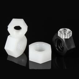 50/20/10PcsDIN934M2M2.5M3M4M5M6M8M10M12M14M16M18M20Black/whiteNylonHexNutHexagonPlasticNuts